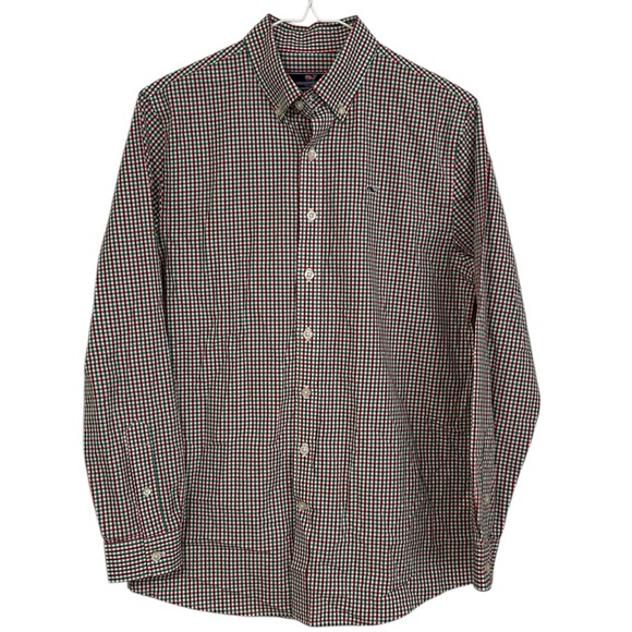 Vineyard Vines boys Size Large (16) long sleeve button down plaid Whale shirt - Picture 3 of 8